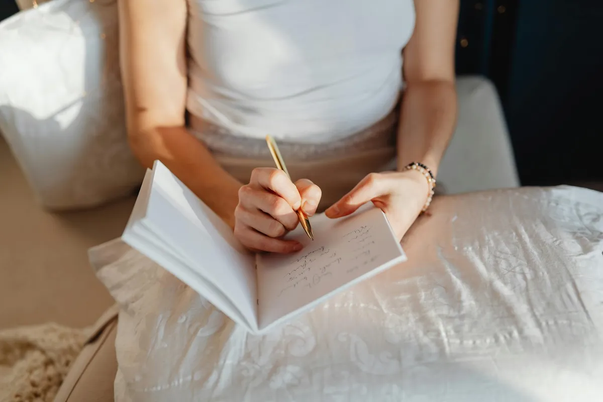 A wellness tracking journal