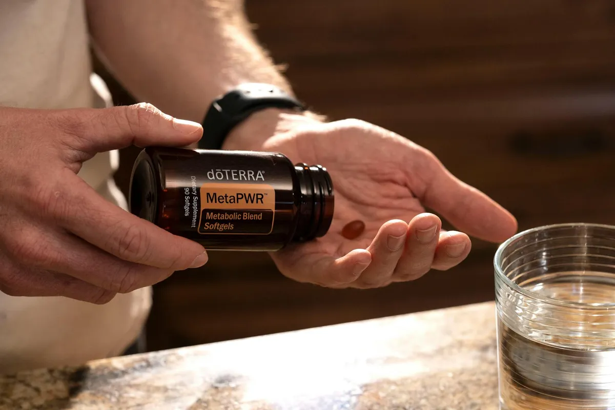 Wellness supplements on a counter